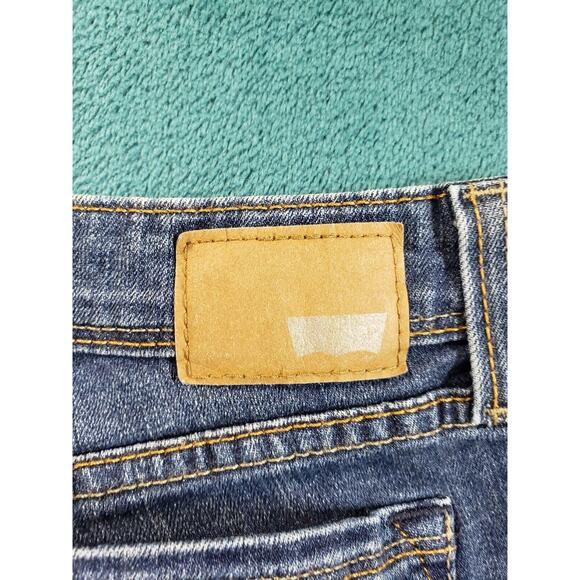 Levis Jeans Sz 11 Womens Blue Pants Stretch Bold Curve Low Rise Bootcut Skinny - Picture 13 of 14